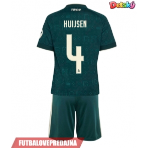 Lacne Dětský Futbalové dres Real Madrid Dean Huijsen #4 2026-27 Krátky Rukáv - Preč (+ trenírky)
